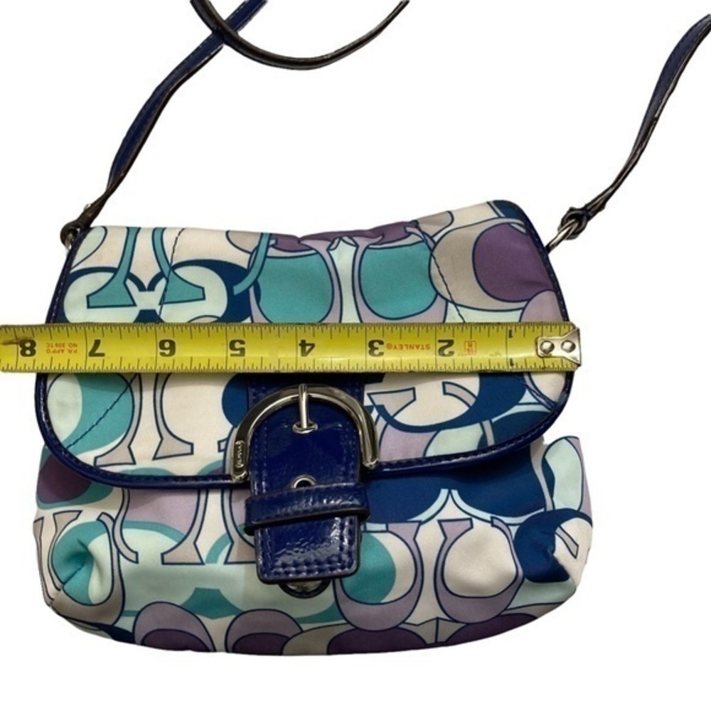 Coach blue patent leather optic c soho crossbody bag - Picture 4 of 9